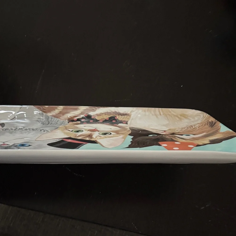 Cat-Themed Decorative Tray - Picture 3 of 3
